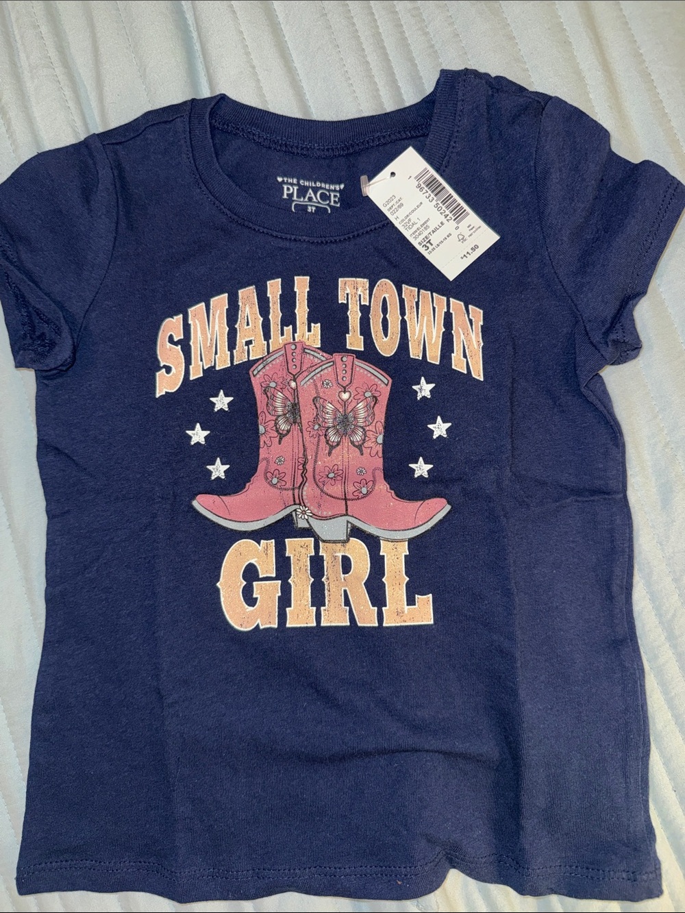 Small Town Girl Cowboy Boot Tee